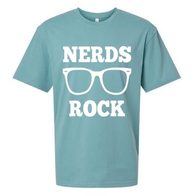 Funny Nerds Rock Gamer Geek Fun Cute Nerd Sueded Cloud Jersey T-Shirt