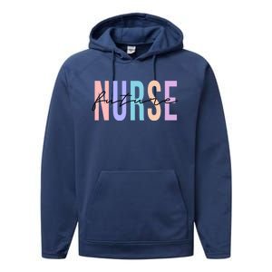 Future Nurse Registered Nurse Rn Gift Performance Fleece Hoodie