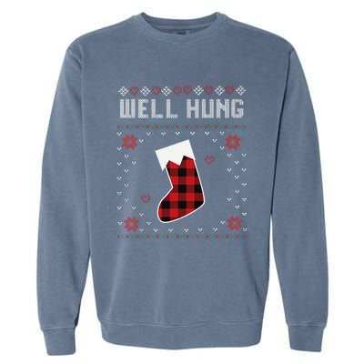 Funny Nice Rack Well Hung Ugly Funny Fun Couples Christmas Garment-Dyed Sweatshirt