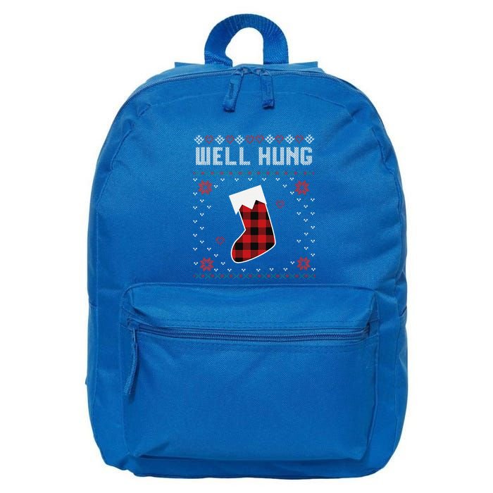 Funny Nice Rack Well Hung Ugly Funny Fun Couples Christmas 16 in Basic Backpack