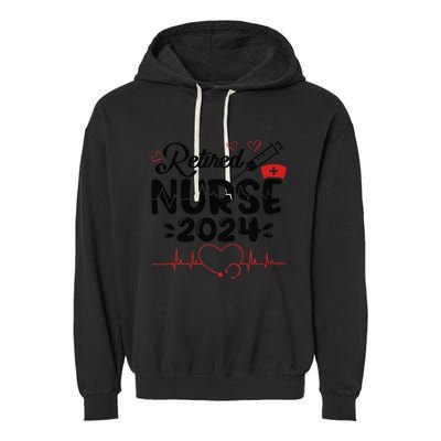 Funny Nurse Retirement Retired Nurse Gifts 2025 Garment-Dyed Fleece Hoodie
