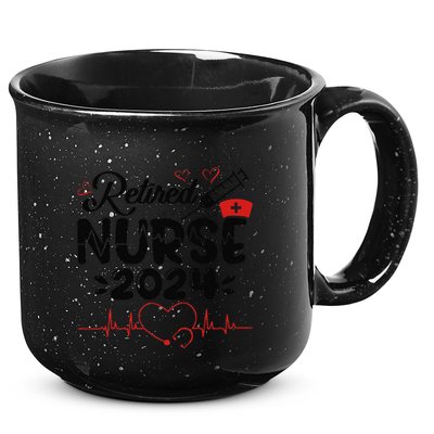 Funny Nurse Retirement Retired Nurse Gifts 2025 15oz Campfire Ceramic Mug