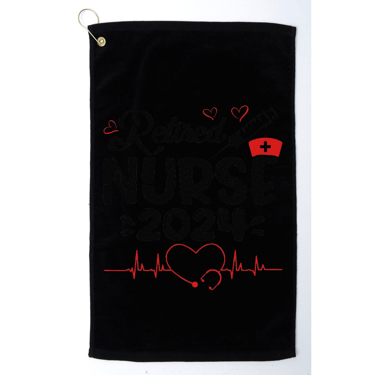 Funny Nurse Retirement Retired Nurse Gifts 2025 Golf Towel