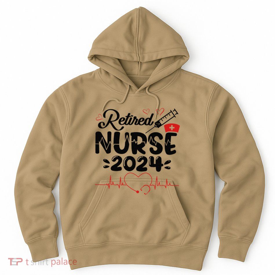 Funny Nurse Retirement Retired Nurse Gifts 2025 Hoodie