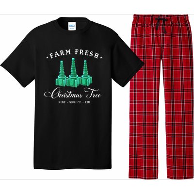 Funny Nurse Respiratory Therapist Farm Fresh Christmas Tree  Pajama Set