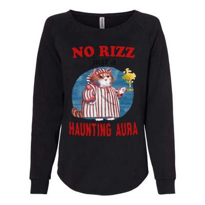 Funny No Rizz Just Haunting Aura Gift Womens California Wash Sweatshirt