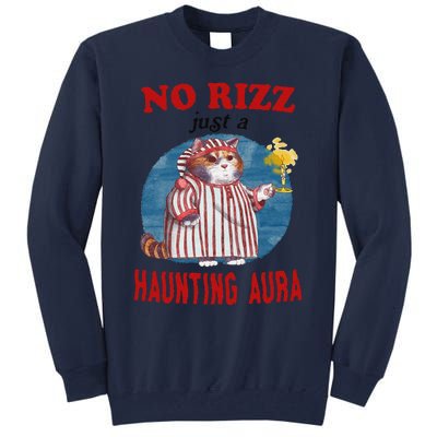 Funny No Rizz Just Haunting Aura Gift Tall Sweatshirt