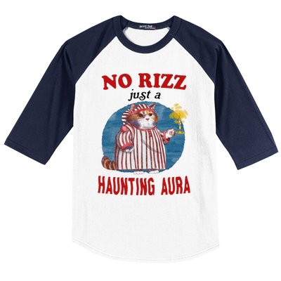 Funny No Rizz Just Haunting Aura Gift Baseball Sleeve Shirt