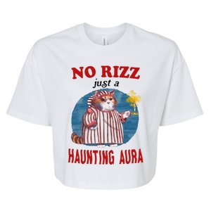 Funny No Rizz Just Haunting Aura Gift Bella+Canvas Jersey Crop Tee