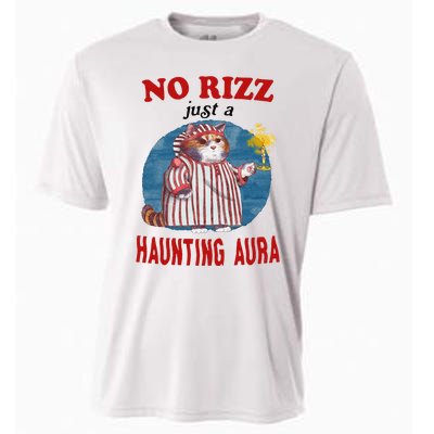 Funny No Rizz Just Haunting Aura Gift Cooling Performance Crew T-Shirt