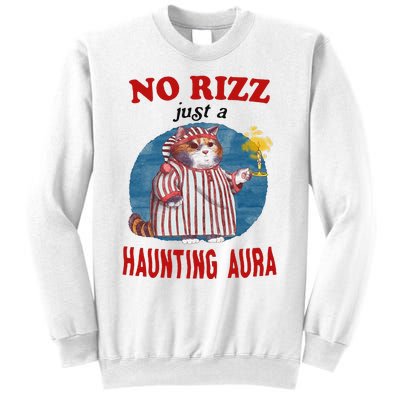 Funny No Rizz Just Haunting Aura Gift Sweatshirt