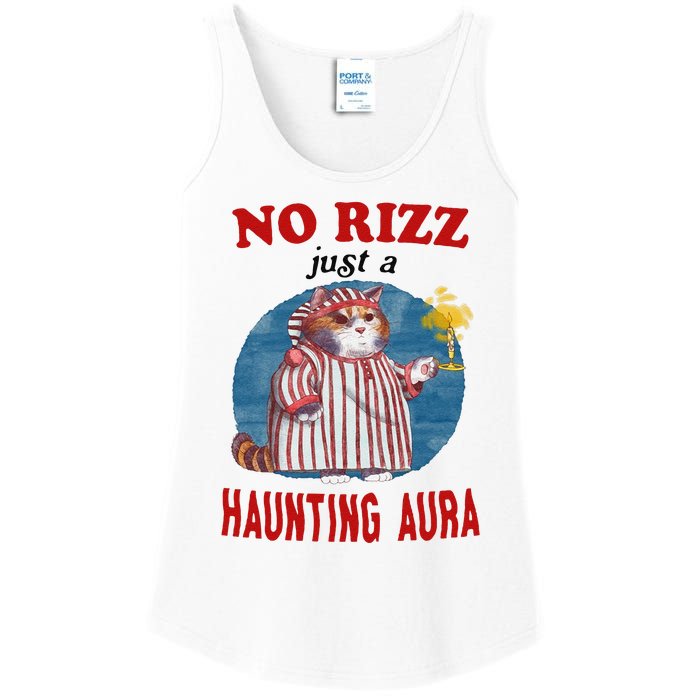 Funny No Rizz Just Haunting Aura Gift Ladies Essential Tank