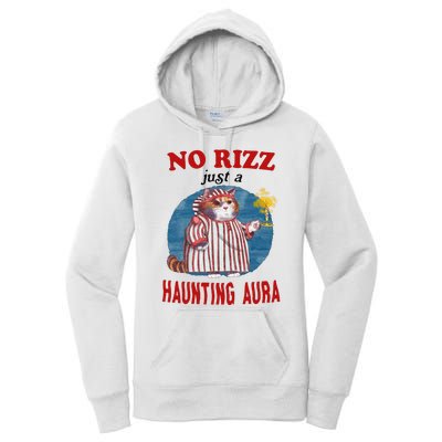 Funny No Rizz Just Haunting Aura Gift Women's Pullover Hoodie