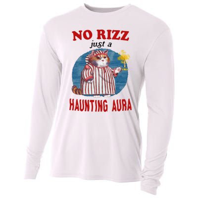 Funny No Rizz Just Haunting Aura Gift Cooling Performance Long Sleeve Crew