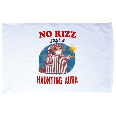 Funny No Rizz Just Haunting Aura Gift Microfiber Hand Towel