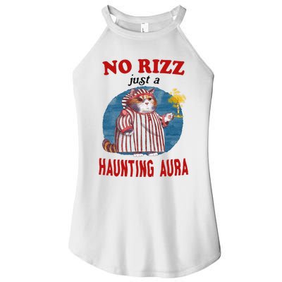 Funny No Rizz Just Haunting Aura Gift Women's Perfect Tri Rocker Tank