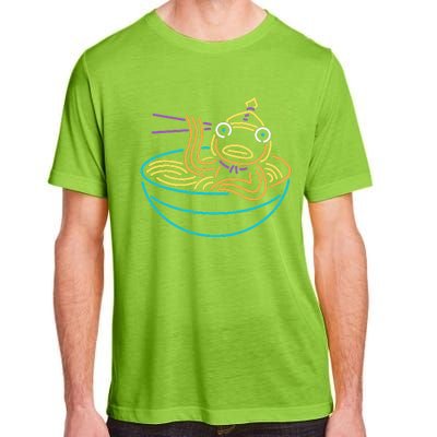 Fishstick Neon Ramen Bowl Center Icon Adult ChromaSoft Performance T-Shirt