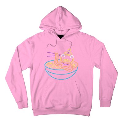 Fishstick Neon Ramen Bowl Center Icon Hoodie