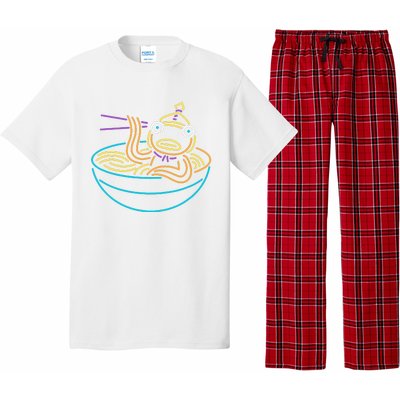 Fishstick Neon Ramen Bowl Center Icon Pajama Set