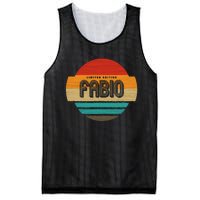 Fabio Name Retro Vintage Sunset Limited Edition Mesh Reversible Basketball Jersey Tank