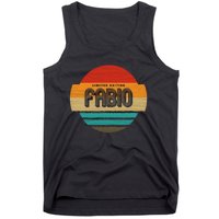 Fabio Name Retro Vintage Sunset Limited Edition Tank Top