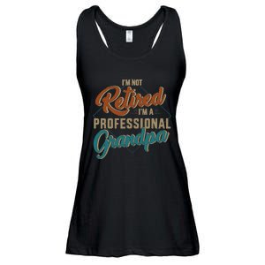 Funny not retired professional grandpa for father's day Ladies Essential Flowy Tank