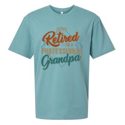 Funny not retired professional grandpa for father's day Sueded Cloud Jersey T-Shirt