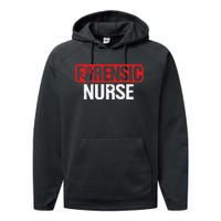 Forensic Nurse RN Forensics Science Correctional Nursing Performance Fleece Hoodie