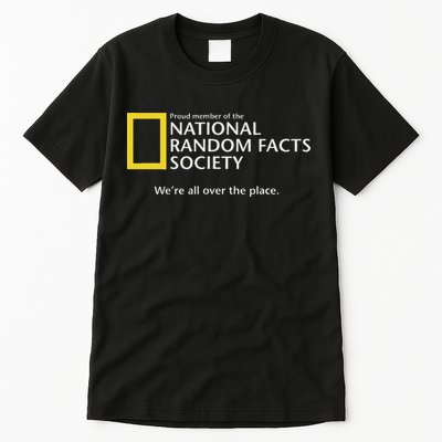 Funny National Random Facts Society For Odd Memory People Tall T-Shirt