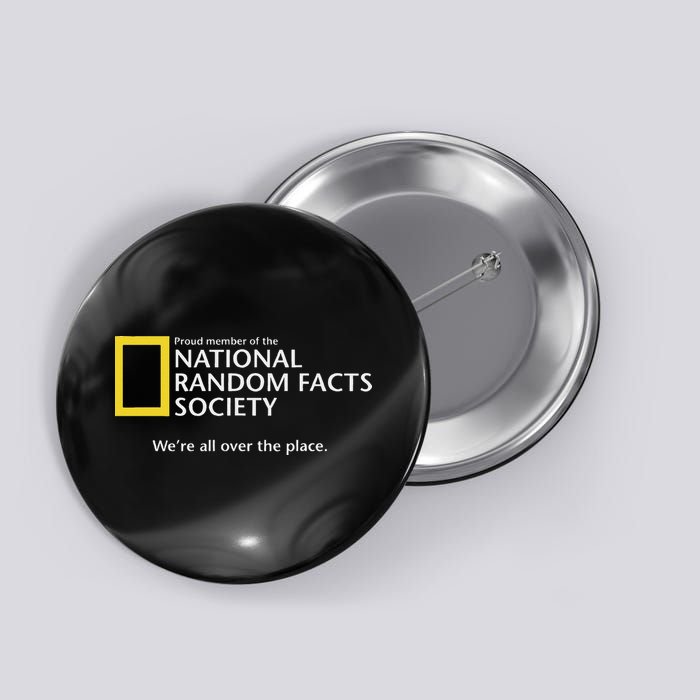 Funny National Random Facts Society For Odd Memory People Button