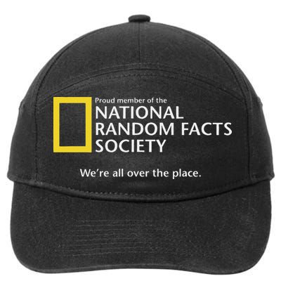 Funny National Random Facts Society For Odd Memory People 7-Panel Snapback Hat
