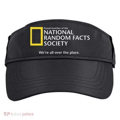Funny National Random Facts Society For Odd Memory People Adult Drive Performance Visor