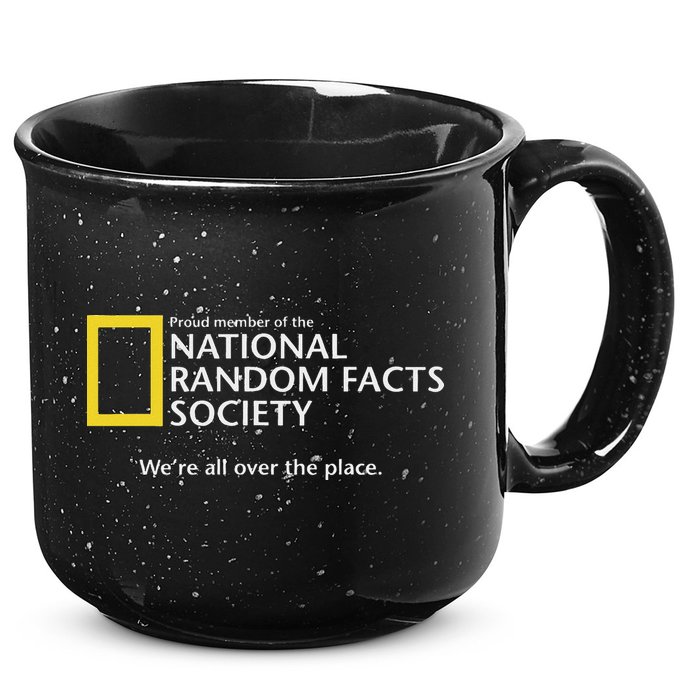 Funny National Random Facts Society For Odd Memory People 15oz Campfire Ceramic Mug