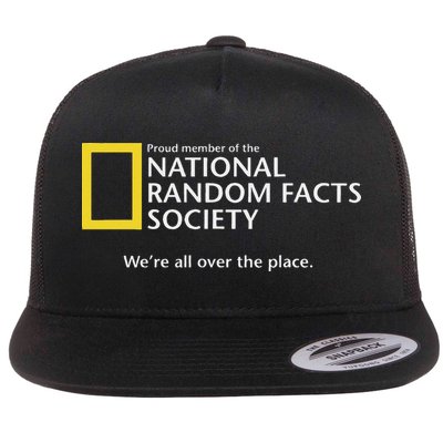 Funny National Random Facts Society For Odd Memory People Flatbill Hat