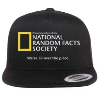 Funny National Random Facts Society For Odd Memory People Flatbill Hat