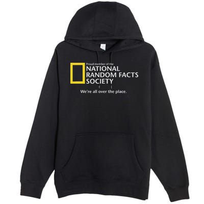 Funny National Random Facts Society For Odd Memory People Premium Pullover Hoodie