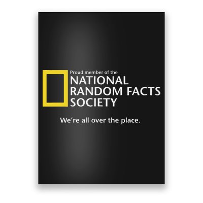 Funny National Random Facts Society For Odd Memory People Poster