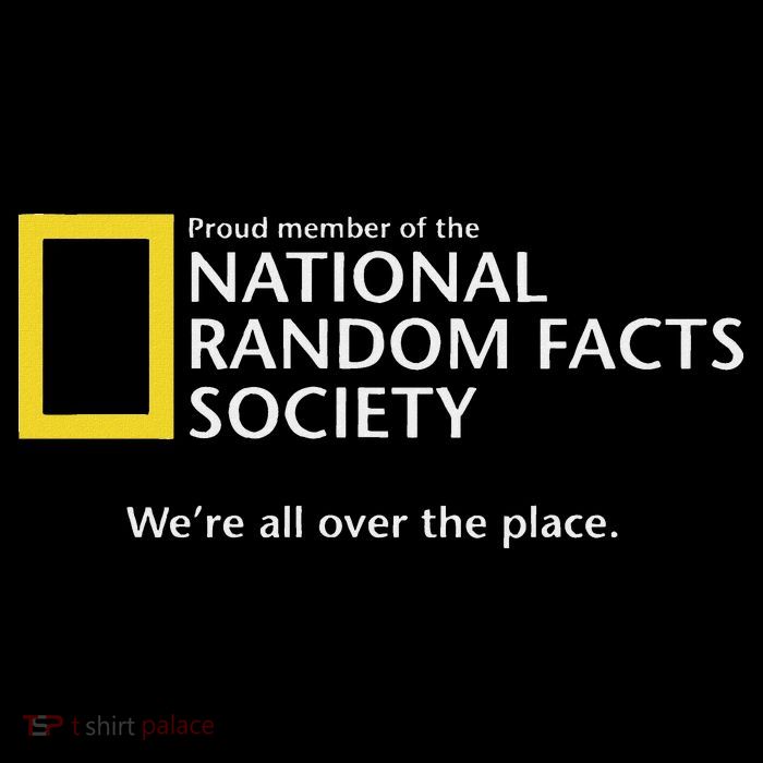 Funny National Random Facts Society For Odd Memory People Tank Top