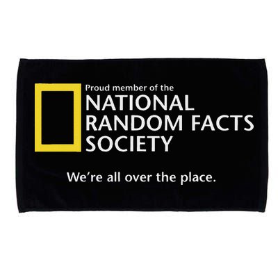 Funny National Random Facts Society For Odd Memory People Microfiber Hand Towel
