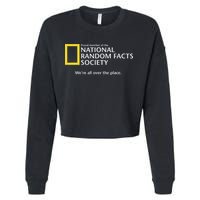 Funny National Random Facts Society For Odd Memory People Cropped Pullover Crew