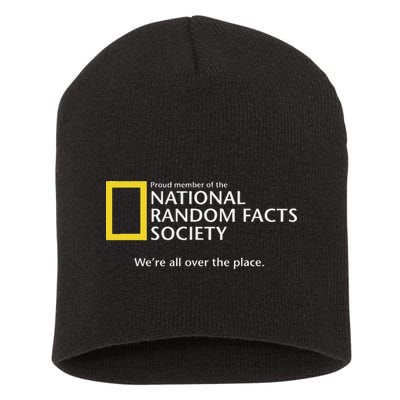 Funny National Random Facts Society For Odd Memory People Short Acrylic Beanie