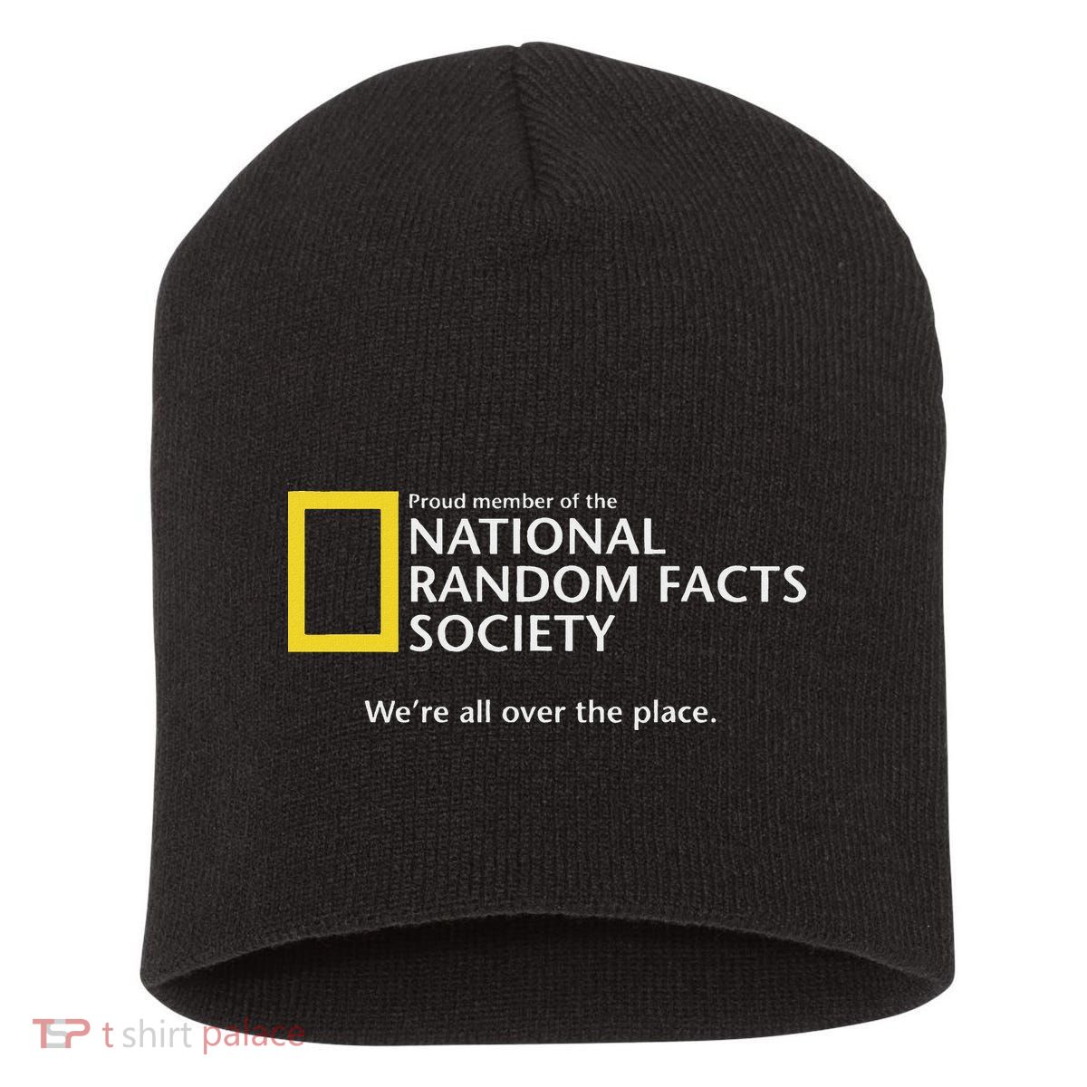Funny National Random Facts Society For Odd Memory People Short Acrylic Beanie