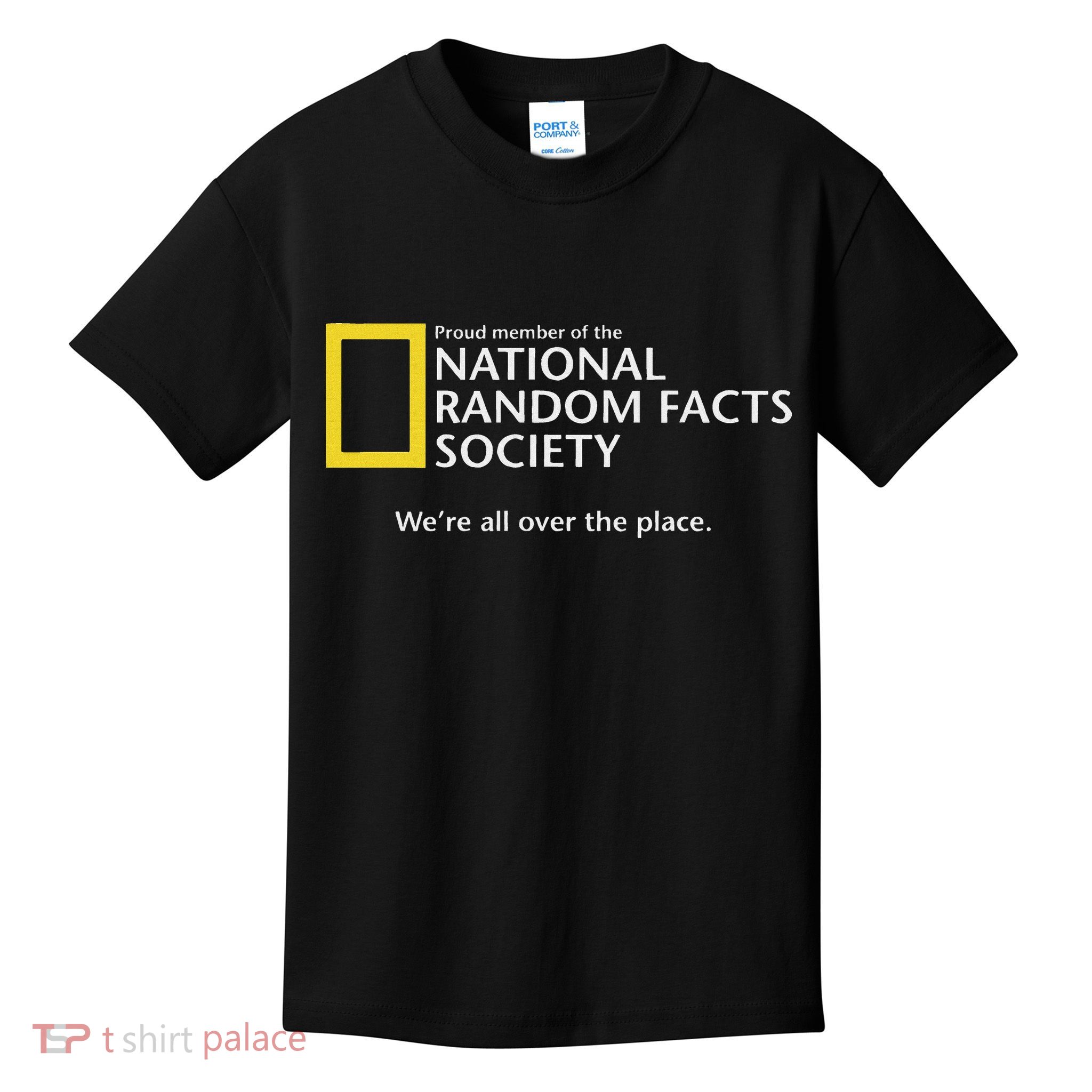 Funny National Random Facts Society For Odd Memory People Kids T-Shirt