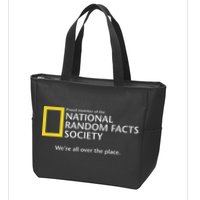 Funny National Random Facts Society For Odd Memory People Zip Tote Bag