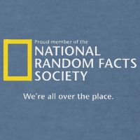 Funny National Random Facts Society For Odd Memory People Garment-Dyed Sweatshirt