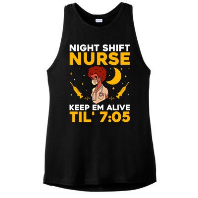 Funny Nurser Registed Nurse Job Profession Medical Worker Gift Ladies PosiCharge Tri-Blend Wicking Tank