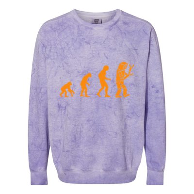 Funny Nerdy Robot Evolution Computer Robotics Geek Gift Colorblast Crewneck Sweatshirt