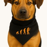 Funny Nerdy Robot Evolution Computer Robotics Geek Gift USA-Made Doggie Bandana