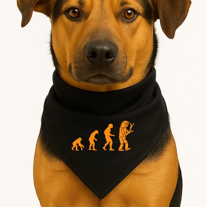 Funny Nerdy Robot Evolution Computer Robotics Geek Gift USA-Made Doggie Bandana