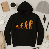Funny Nerdy Robot Evolution Computer Robotics Geek Gift Hoodie